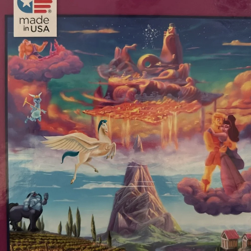 Disney Thomas Kinkade Hercules 1000 Piece Puzzle NIB